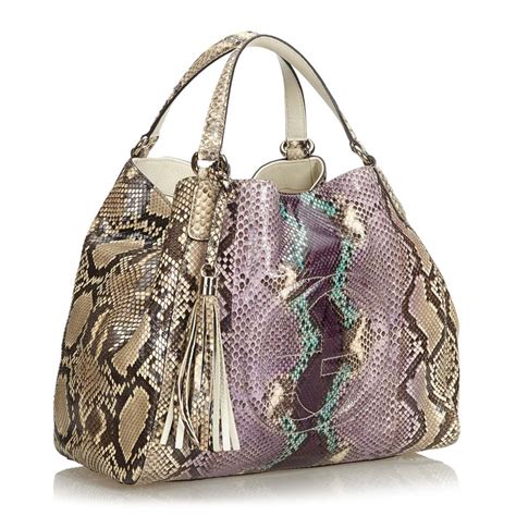 gucci vintage python bag|gucci handbag with sling.